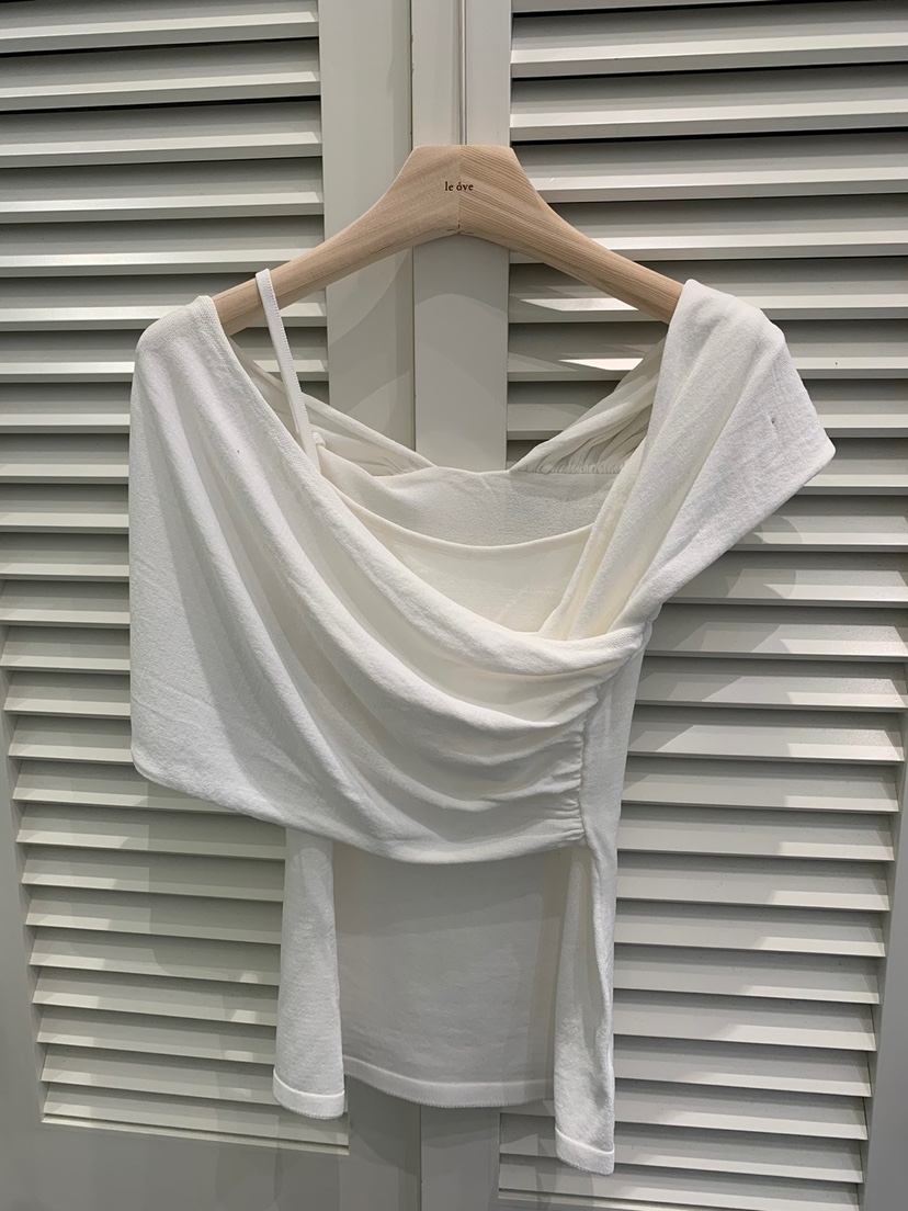 LE OVE/VERDI韓國直郵女士新品推薦時尚25春夏人氣T恤假兩件LE OVE/VERDIT恤圖色2