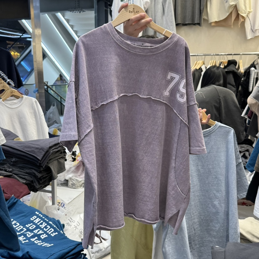 REPLAY韓國直郵女士新款職業時尚真品休閑推薦25春夏熱賣T恤REPLAYT恤圖色3