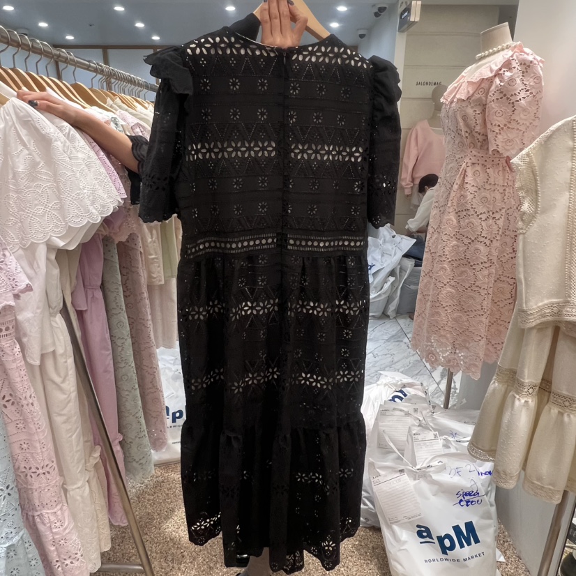 A韓國直郵女士新款推薦時尚熱賣職業真品25春夏連衣裙含腰帶A STORE連衣裙