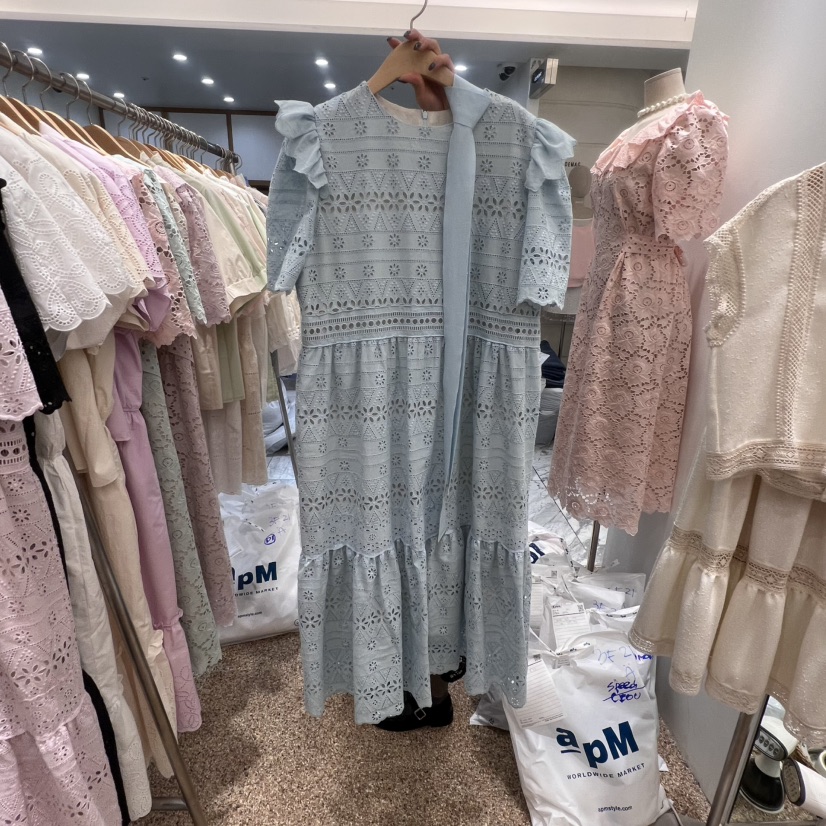 A韓國直郵女士新款推薦時尚熱賣職業真品25春夏連衣裙含腰帶A STORE連衣裙圖色2