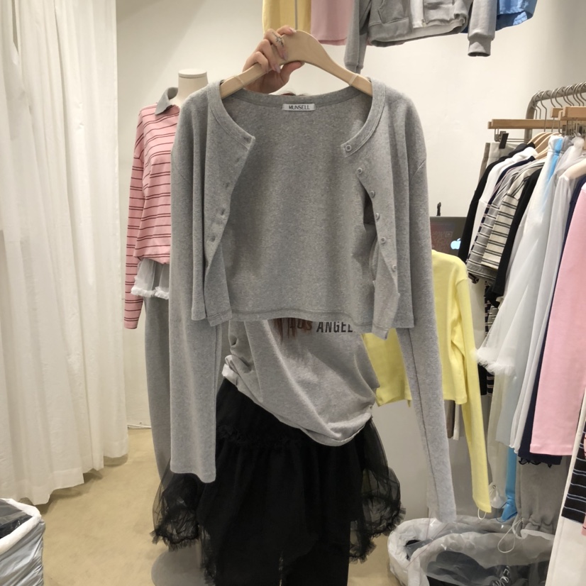 MUNSELL東大門代購女士新款人氣真品職業推薦時尚長袖T恤兔子MUNSELL長袖T恤圖色4