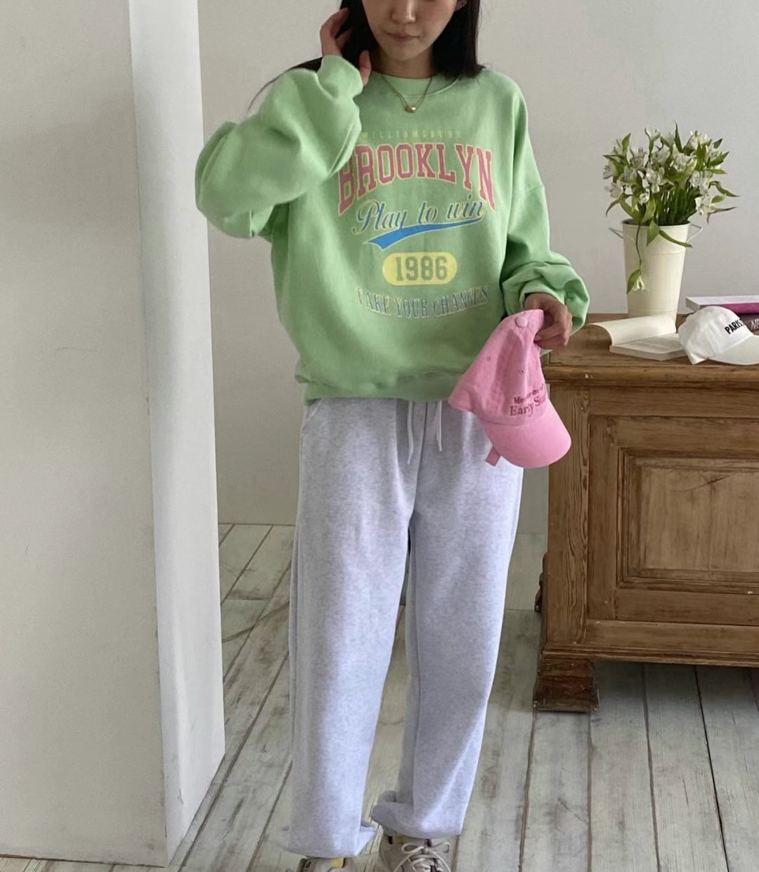 ANN DIANA-앤다이아나-T東大門實拍女裝新款25春夏人氣衛衣ANN DIANA衛衣