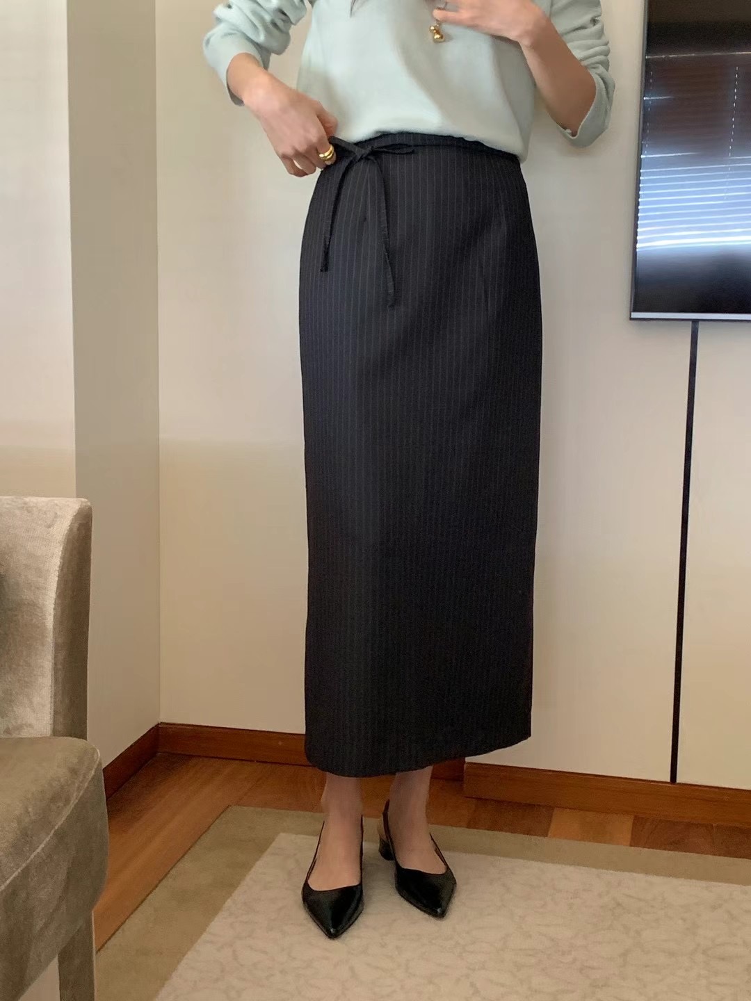 RING OF NOI東大門代購女士新款熱賣休閑時尚推薦職業長裙RING OF NOI長裙