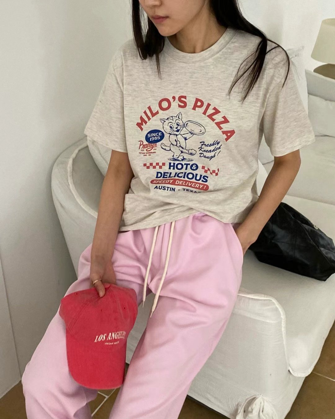 ANN DIANA-앤다이아나-T東大門直郵女裝新款熱賣推薦T恤ANN DIANAT恤圖色2