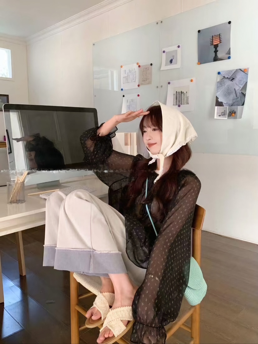 STRAWBERRY東大門代購女士新款真品休閑人氣25春夏襯衫蕾絲衫STRAWBERRY襯衫/蕾絲衫