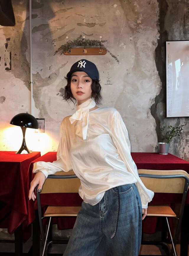 LETAILOR東大門直郵女士新品推薦人氣熱賣襯衫蕾絲衫含脖帶LETAILOR襯衫/蕾絲衫