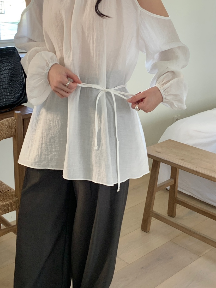 FRILL-T東大門實拍女士新品25春夏人氣推薦時尚襯衫蕾絲衫FRILL-T襯衫/蕾絲衫