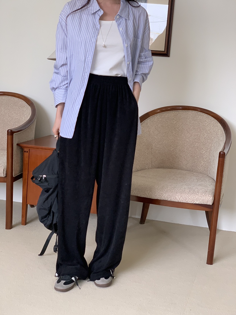FRILL-T東大門實拍女士新款熱賣推薦25春夏真品休閑褲蕾絲FRILL-T休閑褲