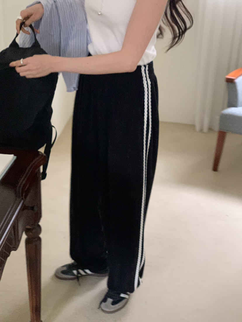 FRILL-T東大門實拍女士新款熱賣推薦25春夏真品休閑褲蕾絲FRILL-T休閑褲