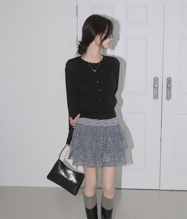 IF U-이퓨-T東大門實拍女士新款職業推薦25春夏真品短裙IF U短裙