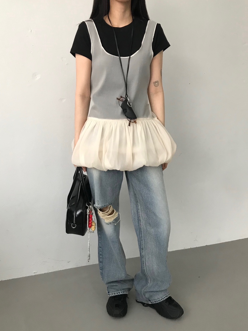 ESCHER東大門實拍女士新品熱賣人氣時尚推薦25春夏真品連衣裙ESCHER連衣裙圖色2