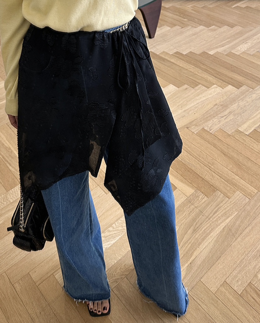 PRETZEL東大門實拍女裝新款休閑25春夏真品推薦半身裙中短裙PRETZEL半身裙/中短裙