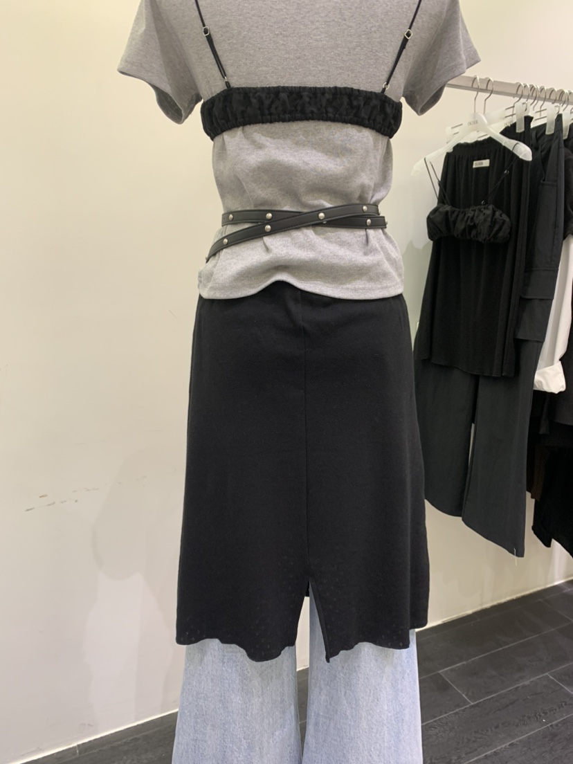 ESCHER韓國代購女裝新款25春夏熱賣推薦休閑職業半身裙中短裙ESCHER半身裙/中短裙