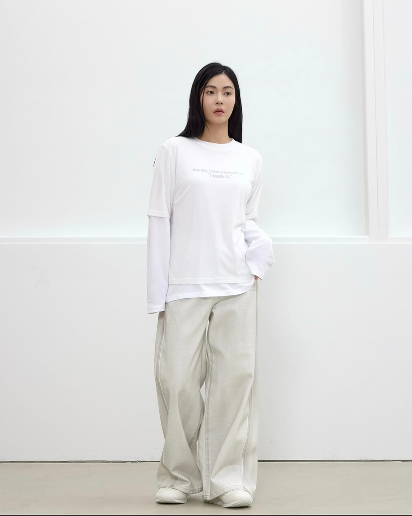 LE-PPL韓國直郵女士新品人氣25春夏職業真品時尚牛仔褲復古LE-PPL牛仔褲