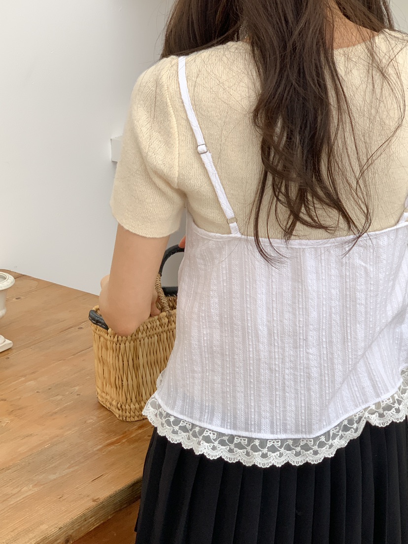 FRILL-T東大門直郵女士新款真品休閑職業人氣時尚吊帶背心FRILL-T吊帶/背心