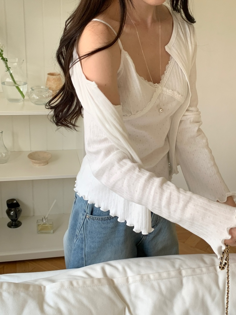 FRILL-T東大門代購女裝新品真品人氣休閑熱賣套裝套裝開衫FRILL-T套裝