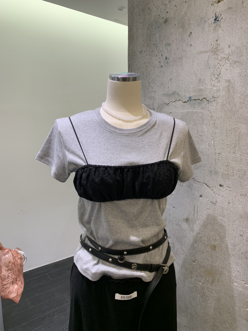 ESCHER東大門代購女裝新款休閑熱賣時尚25春夏推薦吊帶背心ESCHER吊帶/背心
