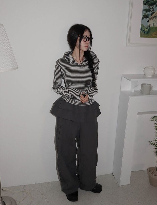 IF U-이퓨-T東大門代購女裝新品職業25春夏推薦熱賣休閑褲IF U休閑褲