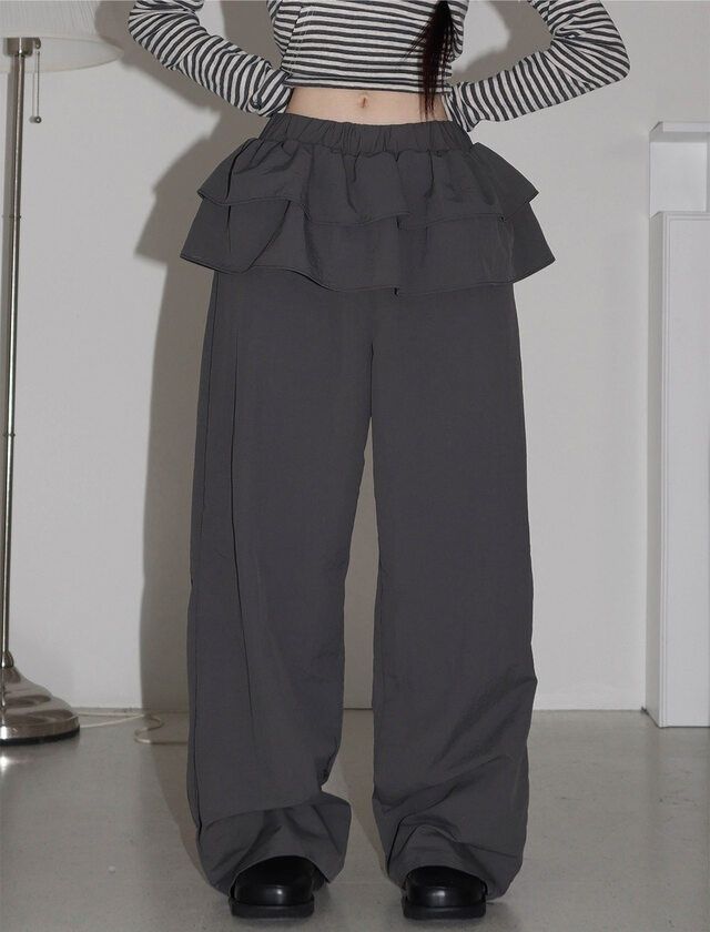 IF U-이퓨-T東大門代購女裝新品職業25春夏推薦熱賣休閑褲IF U休閑褲