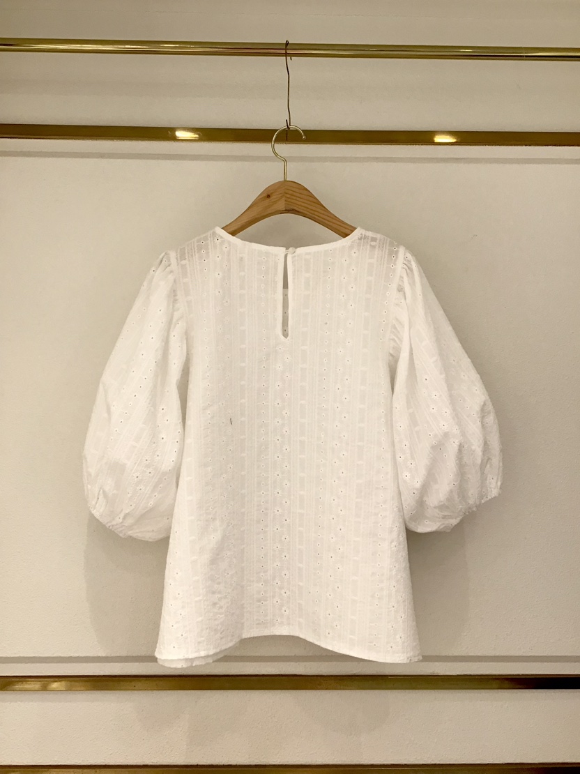 LAUNDRY韓國直郵女士新品人氣25春夏推薦職業襯衫蕾絲衫刺繡LAUNDRY襯衫/蕾絲衫