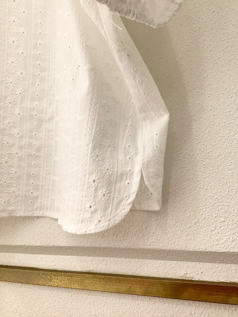 LAUNDRY韓國直郵女士新品人氣25春夏推薦職業襯衫蕾絲衫刺繡LAUNDRY襯衫/蕾絲衫