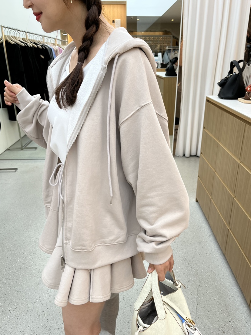 JUJU東大門直郵女裝新款推薦職業人氣時尚25春夏休閑衛衣拉鏈JUJU衛衣