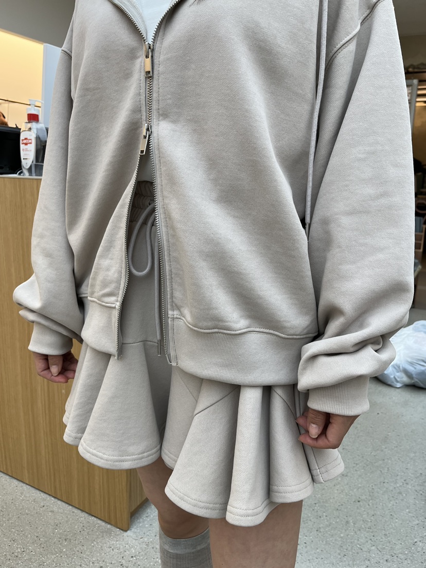 JUJU東大門直郵女裝新款推薦職業人氣時尚25春夏休閑衛衣拉鏈JUJU衛衣