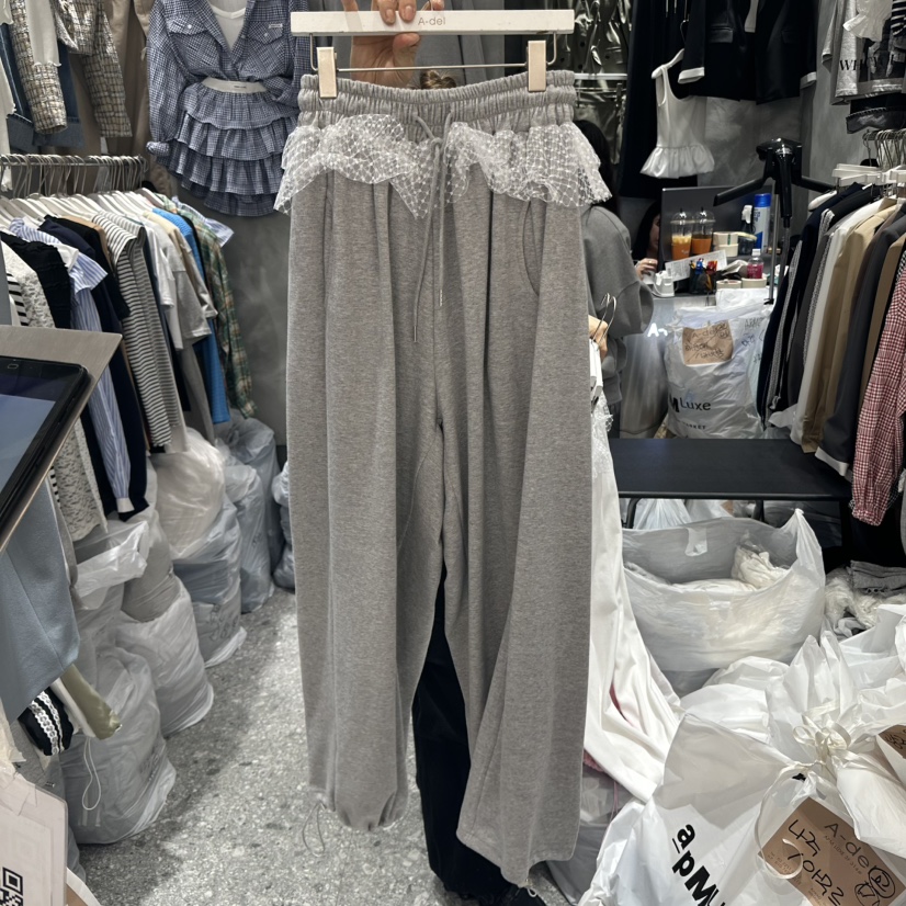 A-DEL韓國㊣直郵東大門代購女裝新款25春夏人氣推薦休閑褲MINIQUEENS休閑褲圖色3