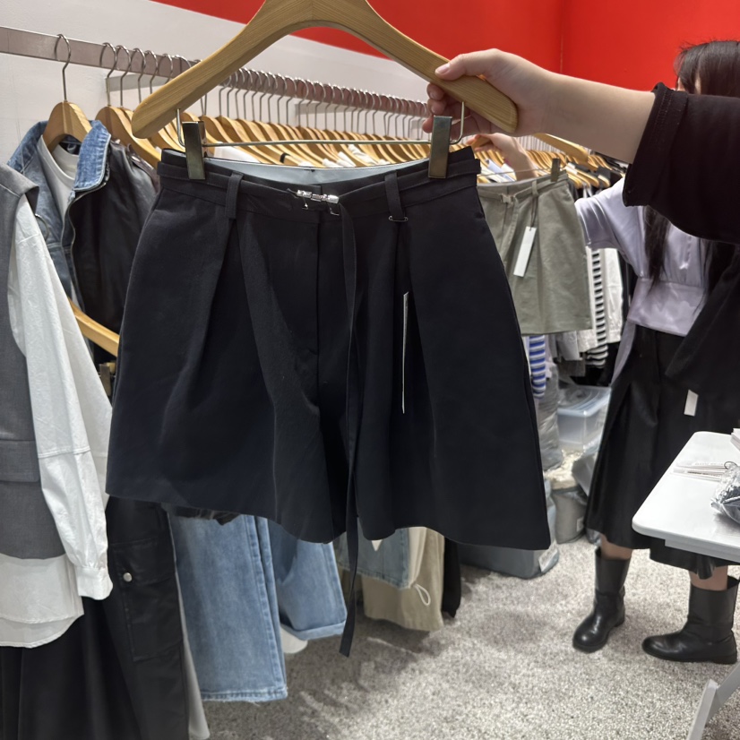 ATPZ韓國㊣直郵東大門代購女裝新品時尚休閑推薦短褲含腰帶ATTENTION PLEAES短褲圖色3