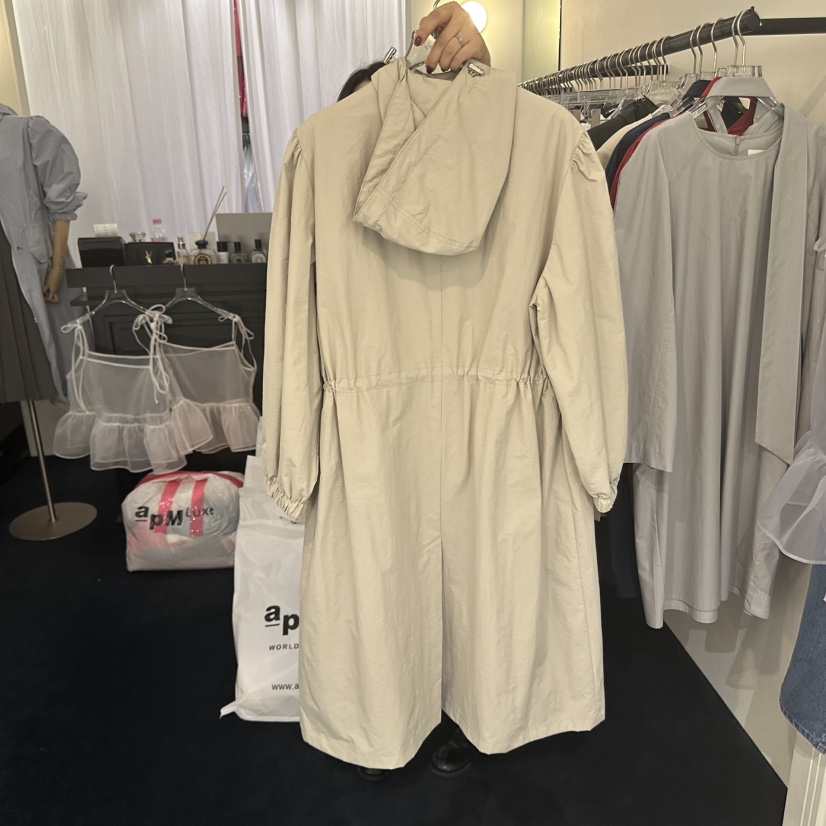 BLISS韓國㊣直郵東大門代購女裝新品熱賣人氣休閑時尚長款風衣BLISS長款風衣
