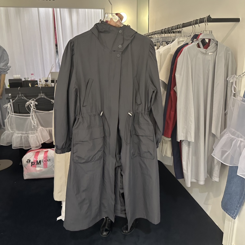 BLISS韓國㊣直郵東大門代購女裝新品熱賣人氣休閑時尚長款風衣BLISS長款風衣圖色3