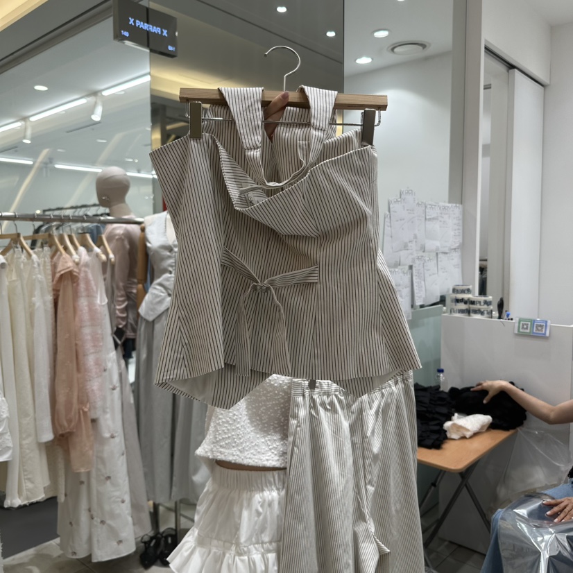 XPARTY直郵韓國代購㊣女裝新品推薦25春夏職業熱賣吊帶背心XPARTY吊帶/背心