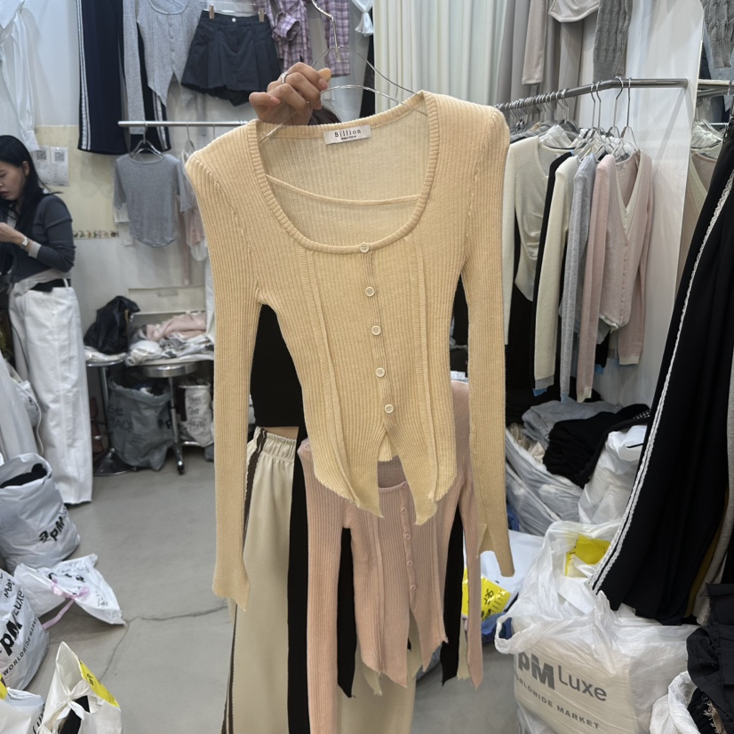 BILLION-L韓國㊣直郵東大門代購女裝新品休閑人氣職業針織衫BILLION-L針織衫圖色2