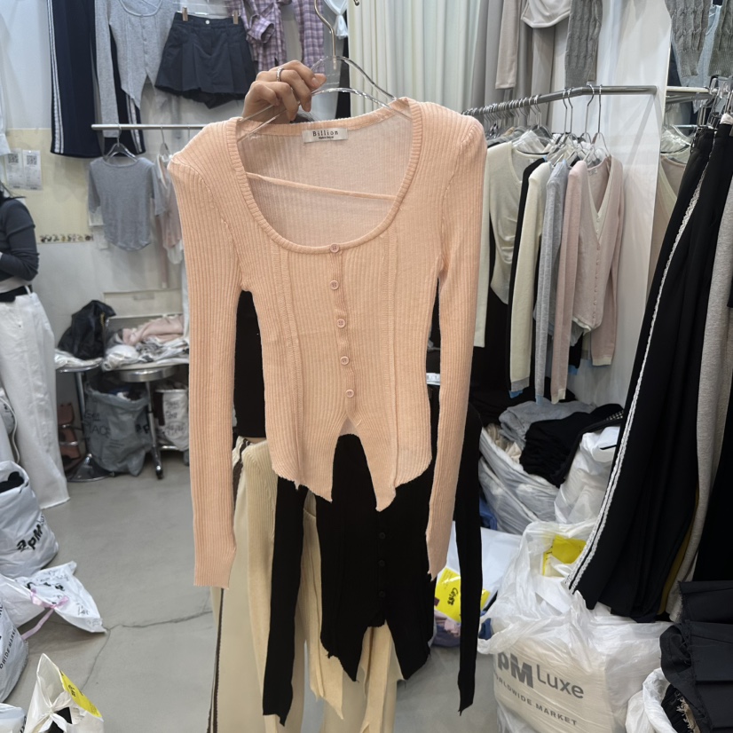 BILLION-L韓國㊣直郵東大門代購女裝新品休閑人氣職業針織衫BILLION-L針織衫圖色3