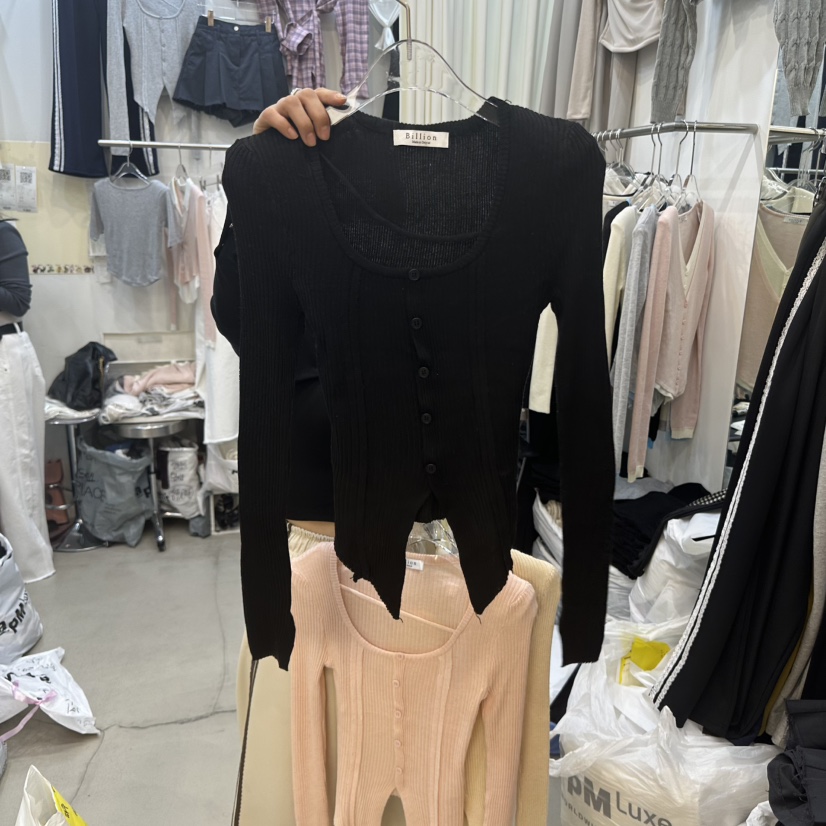 BILLION-L韓國㊣直郵東大門代購女裝新品休閑人氣職業針織衫BILLION-L針織衫圖色4