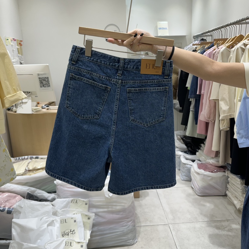EN.U韓國㊣直郵東大門代購女裝新款休閑職業熱賣人氣25春夏短褲EN.U短褲