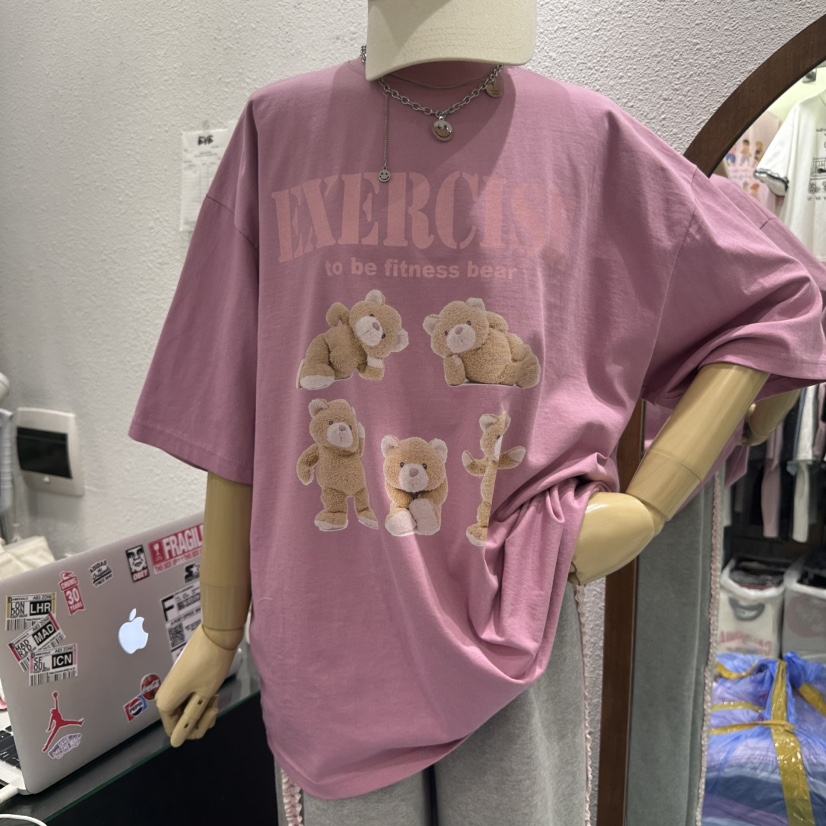 EVE韓國㊣直郵東大門代購女裝新品25春夏時尚休閑推薦職業T恤EVET恤圖色1