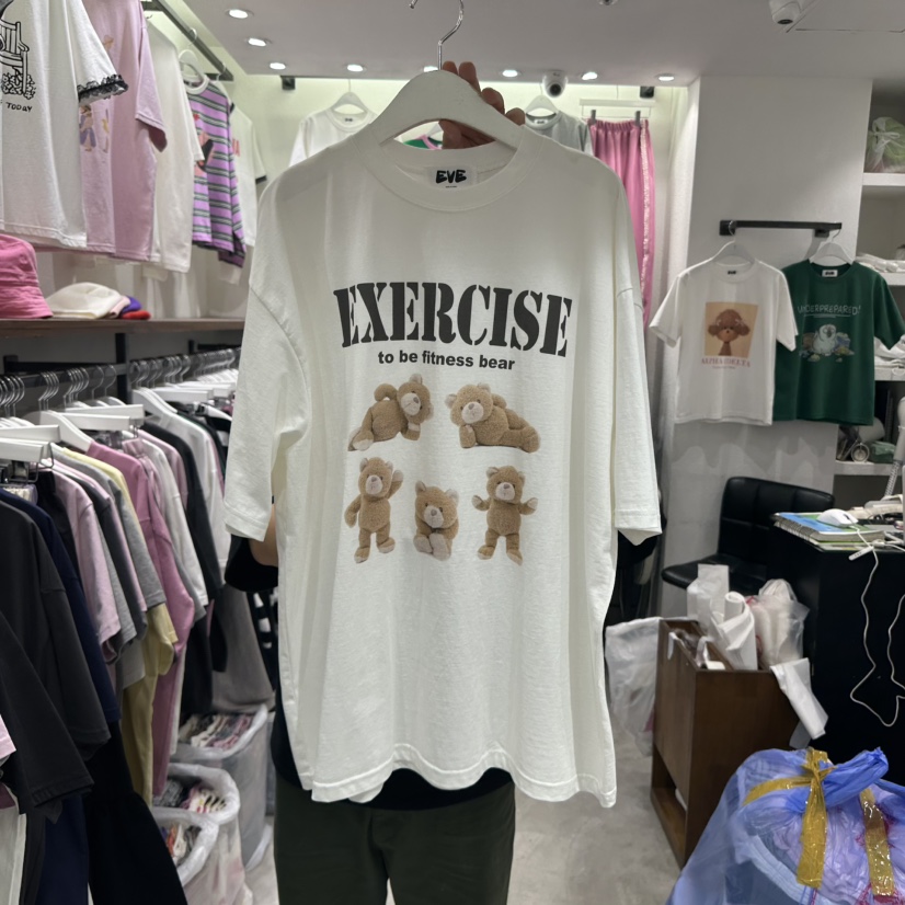 EVE韓國㊣直郵東大門代購女裝新品25春夏時尚休閑推薦職業T恤EVET恤圖色2