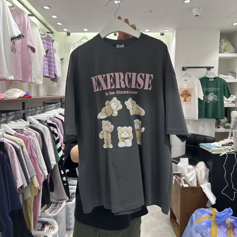 EVE韓國㊣直郵東大門代購女裝新品25春夏時尚休閑推薦職業T恤EVET恤圖色3