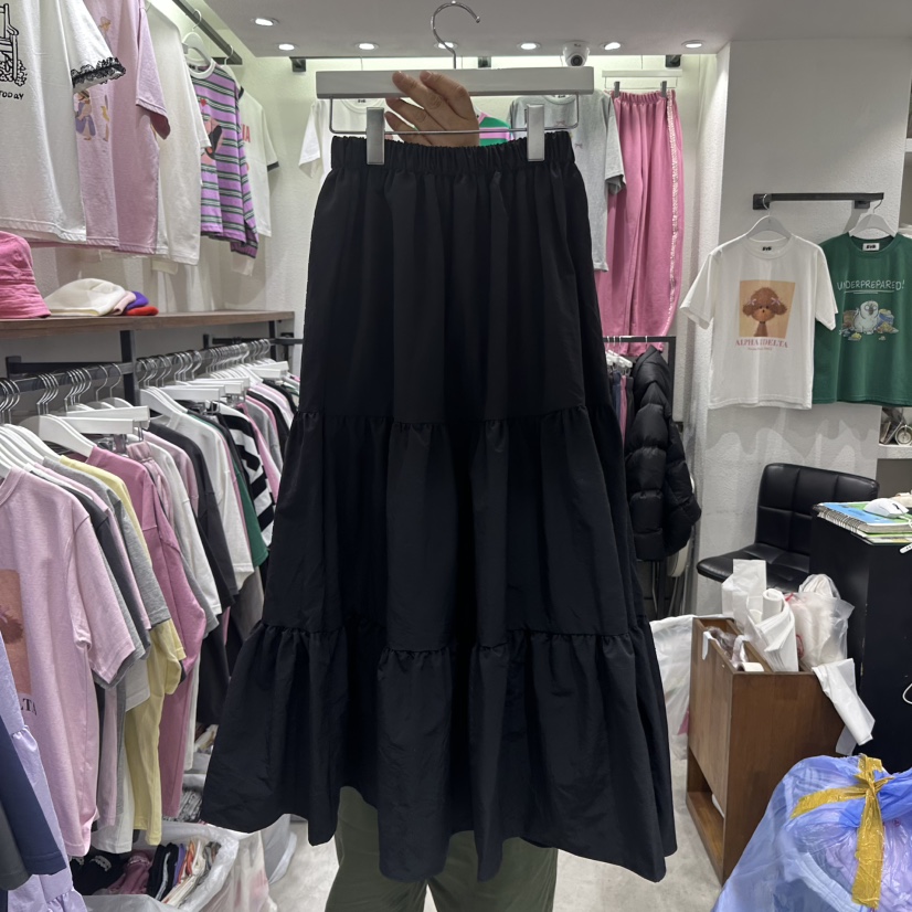 EVE韓國㊣直郵東大門代購女裝新品25春夏時尚熱賣推薦休閑長裙EVE長裙