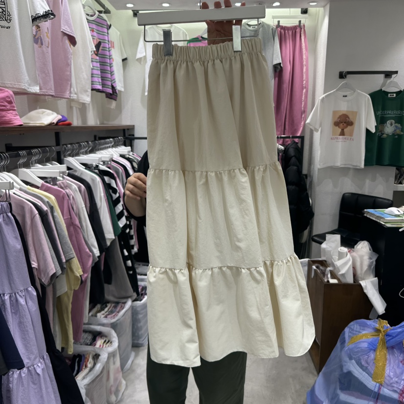 EVE韓國㊣直郵東大門代購女裝新品25春夏時尚熱賣推薦休閑長裙EVE長裙