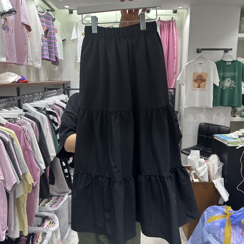 EVE韓國㊣直郵東大門代購女裝新品25春夏時尚熱賣推薦休閑長裙EVE長裙圖色3