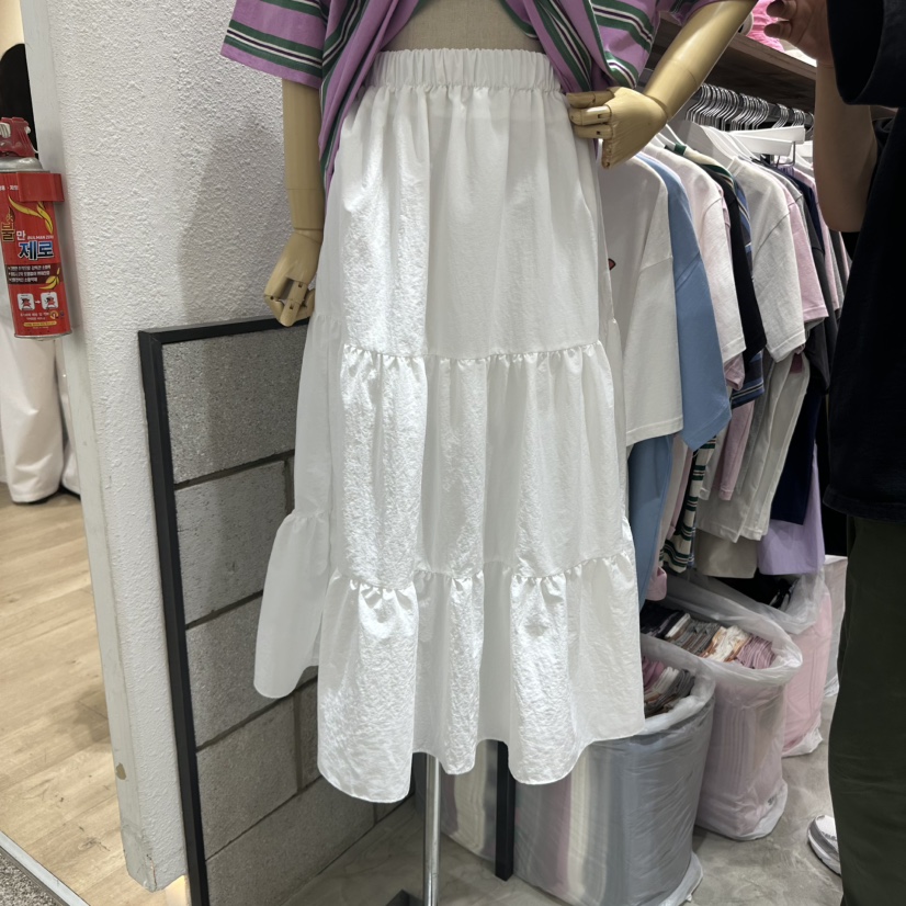 EVE韓國㊣直郵東大門代購女裝新品25春夏時尚熱賣推薦休閑長裙EVE長裙圖色4