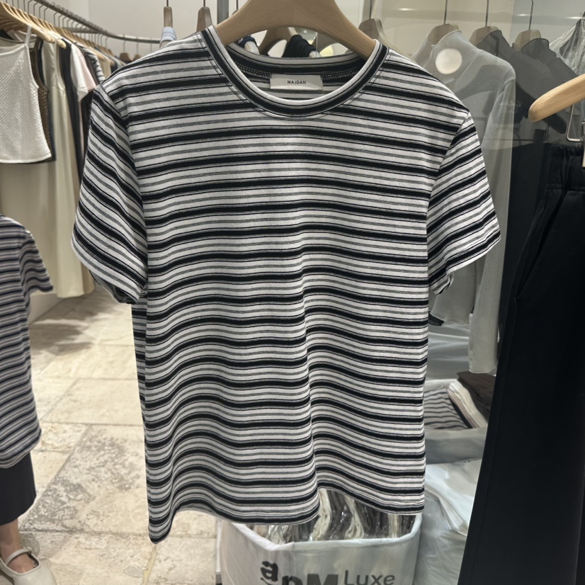 MAJDAN韓國㊣直郵東大門代購女裝新品時尚人氣25春夏休閑T恤MAJDANT恤圖色1