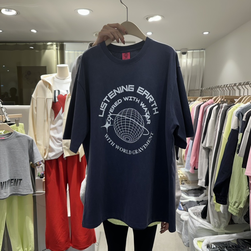 THE LOT直郵韓國代購㊣女裝新品熱賣25春夏時尚推薦人氣T恤THE LOT/ LOTT恤圖色3