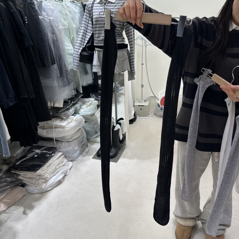 ASHTOE韓國直郵㊣東大門實拍女裝新品時尚25春夏人氣職業襪子ASHTOE襪子圖色2