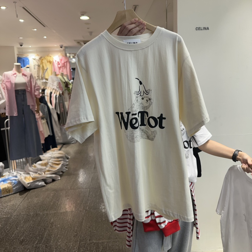 CELINA韓國直郵㊣東大門實拍女裝新款職業推薦時尚25春夏T恤CELI_NAT恤圖色2