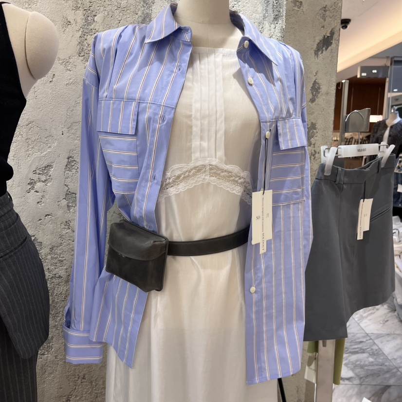 SOLD OUT直郵韓國代購㊣女裝新款人氣熱賣職業推薦襯衫蕾絲衫SOLD OUT襯衫/蕾絲衫圖色3