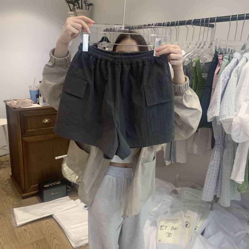 RIVEROOM韓國直郵㊣東大門實拍女裝新款休閑時尚職業熱賣短褲RIVEROOM短褲圖色4