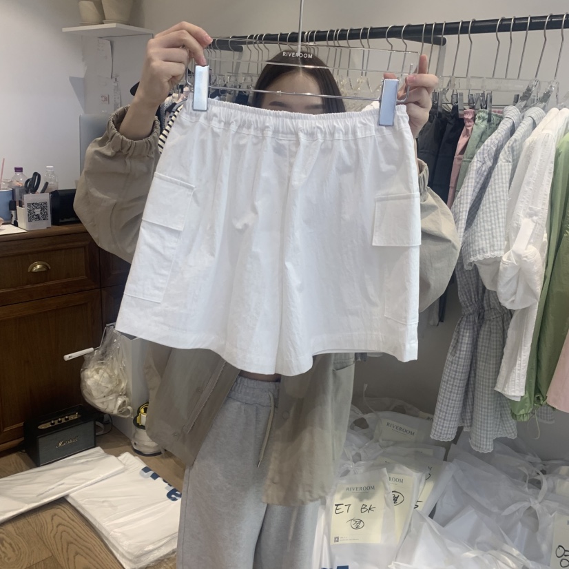 RIVEROOM韓國直郵㊣東大門實拍女裝新款休閑時尚職業熱賣短褲RIVEROOM短褲圖色5